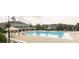 Community pool area featuring a large swimming pool and surrounding seating at 1640 Legendary Ln, Morrisville, NC 27560