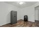 The bedroom contains secure safe for valuables and rustic whiskey barrel at 20 Sanders Rd, Benson, NC 27504
