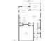 Detailed first-floor plan showcasing the kitchen, dining area, Gathering room, garage, and outdoor spaces at 204 Concordia Woods Dr, Morrisville, NC 27560