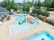 Beautiful aerial view of community pool with play area at 212 Hein Dr, Clayton, NC 27527
