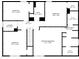 Upstairs layout of the house with bedrooms, bathrooms, walk-in closets, and the laundry room at 2214 Bayswater Dr, Creedmoor, NC 27522