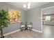 Dining room with pendant lighting, and view of the kitchen at 2314 Clements Dr, Durham, NC 27704
