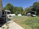 Fenced backyard with shed and carport at 2385 Olde Spring Ct, Graham, NC 27253