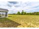 Lush backyard offers space and privacy, with a screened porch area visible at 241 Indigo St, Lillington, NC 27546