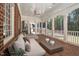 Spacious patio with comfortable seating area and brick floor at 3001 Greystone Dr, Rocky Mount, NC 27804