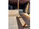 Inviting outdoor kitchen and dining area with a picnic table and kitchenette at 3098 Creek Point Rd, Graham, NC 27253