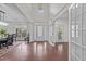 Grand foyer with hardwood floors, high ceilings, and an abundance of natural light at 312 Alliance Cir, Cary, NC 27519