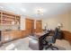 Home office with built in bookshelves and wooden desk at 3928 White Chapel Way, Raleigh, NC 27615