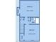 Upper level floor plan showcasing two bedrooms and a bathroom at 4816 Blue Bird Ct # B, Raleigh, NC 27606