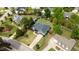 Expansive aerial view of home showcasing well-manicured lawn and lush landscaping at 503 Fish Pond Ct, Rolesville, NC 27571