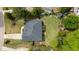 Aerial view of house showing roof, driveway, fencing and manicured lawn at 503 Fish Pond Ct, Rolesville, NC 27571