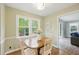 Cozy dining area with a wooden table and chairs, perfect for Gathering meals at 5610 Frenchmans Creek Dr, Durham, NC 27713