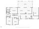 First floor plan of the home showcases the layout of bedrooms, bathrooms, kitchen, and living areas at 6709 Johnsdale Rd, Raleigh, NC 27615