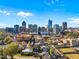 Stunning skyline view of the city with a blend of modern skyscrapers and classic architecture at 714 Mordecai Towne Pl, Raleigh, NC 27604