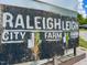 Raleigh City Farm sign adds rustic charm at 714 Mordecai Towne Pl, Raleigh, NC 27604
