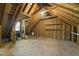 Unfinished attic space great for storage or home improvement at 7705 Glenharden Dr, Raleigh, NC 27613