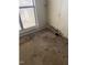 This bedroom has water damage, stains, and dated carpet; property sold AS IS at 811 New Kent Pl # 1A, Cary, NC 27511