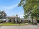Community clubhouse with a grand entrance, well-maintained landscaping, and welcoming atmosphere at 9220 Meadow Mist Ct, Raleigh, NC 27617