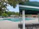 Spacious community pool with lap lanes and shaded seating, perfect for swimming and relaxation at 9220 Meadow Mist Ct, Raleigh, NC 27617