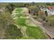Beautiful golf course community with lush fairways, mature trees, and nearby residential homes at 9220 Meadow Mist Ct, Raleigh, NC 27617