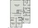 Upstairs floor plan featuring the Owner's Suite, Laundry, three Bedrooms and Owner's Bath at 4867 Pioneer Dr, Sanford, NC 27330