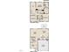 Floor plan with layouts of the first and second floor, including the rooms and dimensions at 109 Gladstone Loop, Clayton, NC 27520