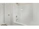 Bathroom featuring shower and tub with bright, white walls and fixtures at 16 Monarch Trl, Selma, NC 27576