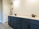 Bathroom featuring a dual sink vanity with a white countertop at 1636 Raven Falls Dr, Wendell, NC 27591