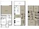 Detailed floor plan showcasing the layout of the home including the kitchen, bedrooms, and garage at 1643 Wimberly Rd, Apex, NC 27523