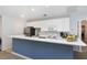 Features a modern kitchen with stainless steel appliances at 2002 Clyde Bank Ct, Cary, NC 27511