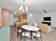 A dining area opens to an inviting kitchen, offering style and a functional living space at 2067 White Pond Ct, Apex, NC 27523