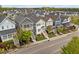 Aerial view showcasing a vibrant neighborhood with a mix of architectural styles and well-kept landscaping at 282 Granite Mill Blvd, Chapel Hill, NC 27516