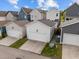 An aerial view of garages in a residential neighborhood with blue skies at 282 Granite Mill Blvd, Chapel Hill, NC 27516