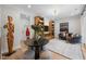 Open living room with modern decor, stylish furniture, and plenty of natural light at 4504 Mint Leaf Ln, Raleigh, NC 27612