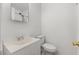 Clean bathroom featuring a modern sink and toilet at 56 Marlless Dr # A & B, Franklinton, NC 27525