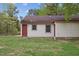 The exterior of the home features light siding with a well-maintained green lawn at 56 Marlless Dr # A & B, Franklinton, NC 27525