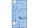 Second floor plan that shows layout with owner's suite, bedrooms, bathrooms, and closets at 612 E Ellerbee St, Durham, NC 27704