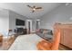 Comfortable living room featuring wood floors, a cozy couch, and modern decor at 618 N Boylan Ave # 304, Raleigh, NC 27603