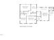 Detailed floor plan showcasing the layout of the second floor with bedrooms, flex space, and balcony at 635 Kensington Dr, Chapel Hill, NC 27514