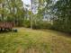 Lush backyard with plenty of trees and green space at 6813 W Lake Anne Dr, Raleigh, NC 27612