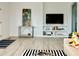 Spacious living room with built-in shelves and modern decor at 808 E Hanover Rd, Graham, NC 27253