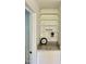 Custom shelving unit with granite countertop and storage space at 808 E Hanover Rd, Graham, NC 27253