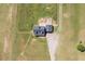 Aerial view of a home with a fenced in yard and a large deck at 850 Cheatham Mabry Rd, Henderson, NC 27537