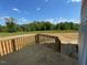 Overlooking the green space from the house's porch at 89 Grove Township Way, Angier, NC 27501