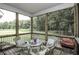 Relaxing screened porch with comfortable seating and scenic views at 1108 Agio Ct, Zebulon, NC 27597