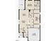 Floor plan featuring 3 bedrooms, 2 bathrooms, kitchen, Gathering room, and 2-car garage at 133 Gladstone Loop, Clayton, NC 27520