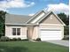 Charming single-Gathering home with a two-car garage, manicured lawn, and lovely landscaping at 137 Gladstone Loop, Clayton, NC 27520