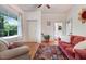 Cozy living room filled with natural light with stylish decor at 1518 Echo Rd, Durham, NC 27707