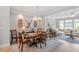 Elegant dining room connected to the living area, perfect for entertaining at 1601 Bowery Dr, Raleigh, NC 27607