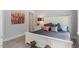 Cozy bedroom showcasing a neatly made queen bed and calm, neutral paint at 1601 Bowery Dr, Raleigh, NC 27607